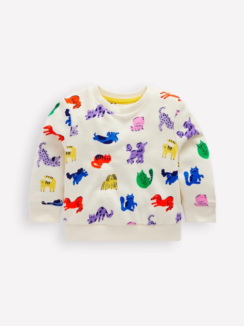 Baby Boden Cats & Dogs Sweatshirt 3-6 Months